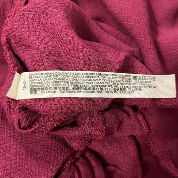 SOLD E Free People Endless Summer Beach Bliss Off Shoulder Maroon Maxi Dress - Picture 15 of 16